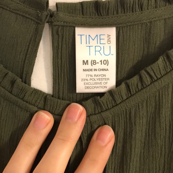 Olive green blouse - Picture 4 of 4